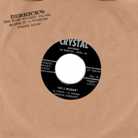 (7") DERRICK HARRIOTT - DO I WORRY / BOBBY ELLIS & THE CRYSTALITES - SHUNTIN