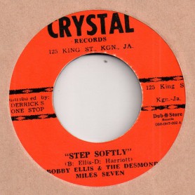 (7") BOBBY ELLIS & THE DESMOND MILES SEVEN - STEP SOFTLY / DERRICK HARRIOTT - WALK THE STREETS