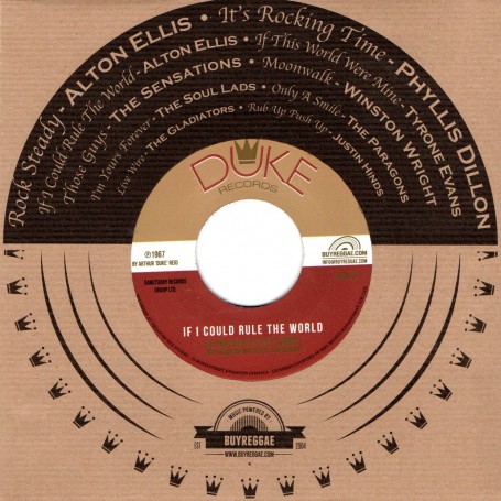 (7") ALTON ELLIS & THE FLAMES - IF I COULD RULE THE WORLD / TYRONE EVANS - IF THIS WORLD WERE MINE