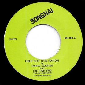 (7") EVERAL COOPER & THE HIGH TWO - HELP OUT THIS NATION / HELP OUT THIS NATION DUB