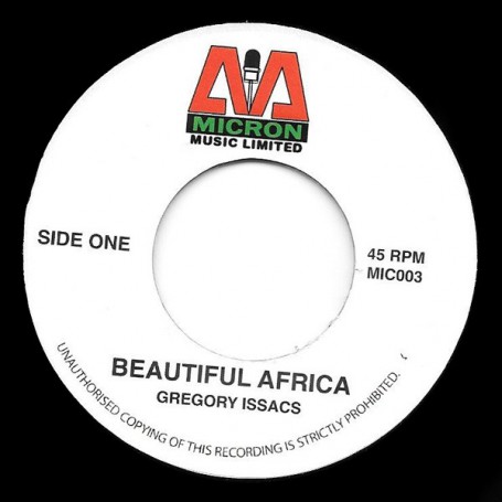 (7") GREGORY ISAACS - BEAUTIFUL AFRICA / VERSION