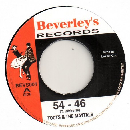 (7") TOOTS & THE MAYTALS - 54 - 46 / PRESSURE DROP