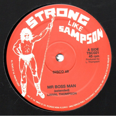 (12") LINVAL THOMPSON - MR BOSS MAN / RANKING TREVOR - STOP PUSHING ME AROUND