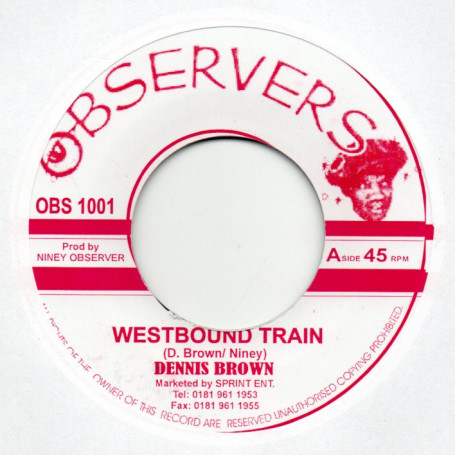 (7") DENNIS BROWN - WESTBOUND TRAIN / BIG YOUTH - RIDE ON