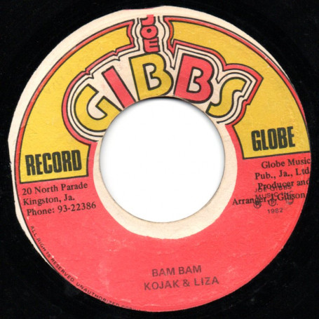 (7") KOJAK & LIZA - BAM BAM / JOE GIBBS & THE PROFESSIONALS - RAM BAM STYLE