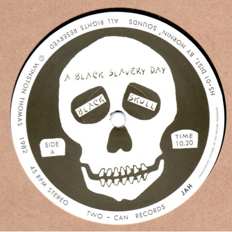 (12") BLACK SKULL - A BLACK SLAVERY DAY