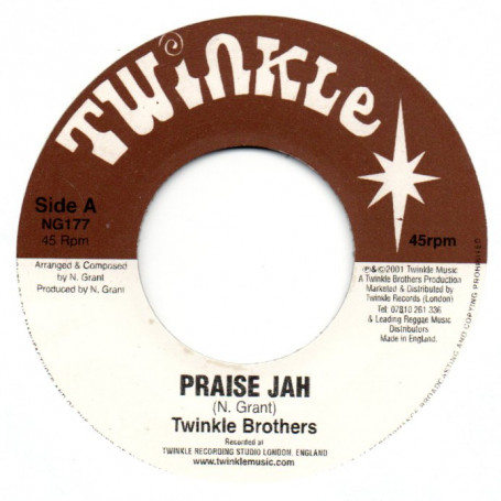 (7") TWINKLE BROTHERS - PRAISE JAH / VERSION