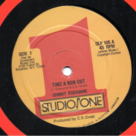 (12") JOHNNY OSBOURNE - TIME A RUN OUT / JIM BROWN - THE PRESSURE