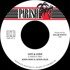 (7") JOHN HOLT & ALTON ELLIS - LIVE & LOVE / VERSION