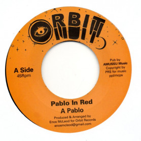 (7") AUGUSTUS PABLO - PABLO IN RED / ENOS MCLEOD - VERSION AKA WELL RED