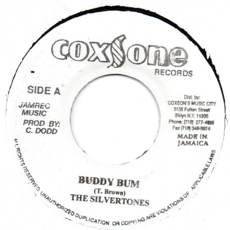 (7") THE SILVERTONES - BUDDY BUM / VERSION