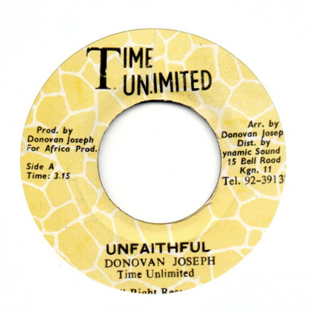 (7") DONOVAN JOSEPH & TIME UNLIMITED - UNFAITHFUL / RIDIM POWER BAND - UNFAILING