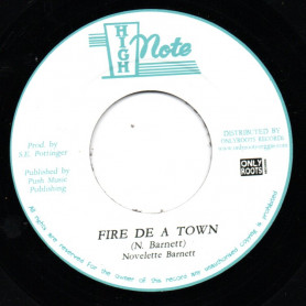 (7") NOVELETTE BARNETT - FIRE DE A TOWN / SKY NATION - FIRERY DUB