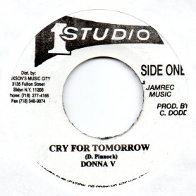 (7") DONNA V - CRY FOR TOMORROW / PINNOCK & SOUND DIMENSION - VERSION