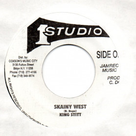 (7") KING STITT - SKAINY WEST / JEFFRY BROWN - SKAINY VERSION