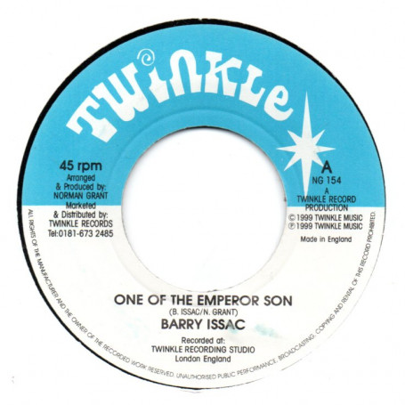 (7") BARRY ISSAC- ONE OF THE EMPEROR SON / TWINKLE RIDDIM SECTION - VERSION