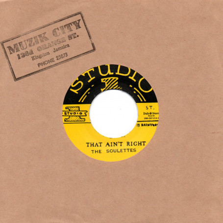 (7") THE SOULETTES -THAT AIN'T RIGHT / ONE MORE CHANCE