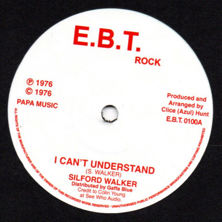 (7") SYLFORD WALKER - I CAN'T UNDERSTAND / BAD.. BAD.. BAD..