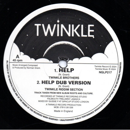 (12") TWINKLE BROTHERS -  HELP / I WILL HURT YOU