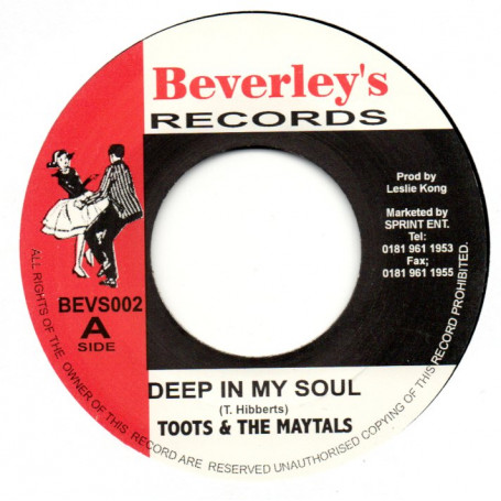 (7") TOOTS & THE MAYTALS - DEEP IN MY SOUL / DADDY