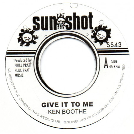 (7") KEN BOOTHE - GIVE IT TO ME / I ROY - MUSICAL AIR RAID