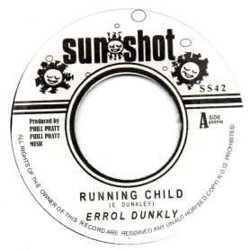 (7") ERROL DUNKLEY - RUNNING CHILD / TROPICAL SHADOWS - ANNIVERSARY