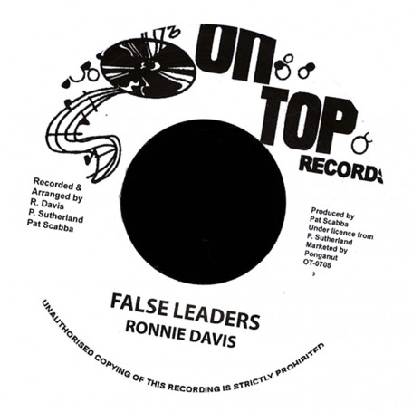 (7") RONNIE DAVIS - FALSE LEADERS / VERSION