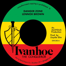 (7") LENNOX BROWN - DANGER ZONE / DANGER DUB