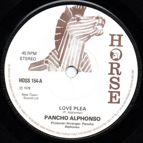 (7") PANCHO ALPHONSO - LOVE PLEA / ROCKERS PLEA