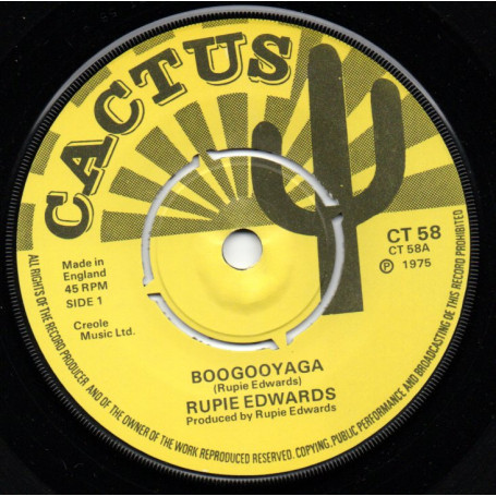 (7") RUPIE EDWARDS - BOOGOOYAGA / DO YOU LOVE ME