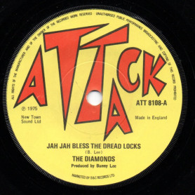 (7") THE DIAMONDS - JAH JAH BLESS THE DREAD LOCKS / THE AGROVATORS - JAH JAH VERSION