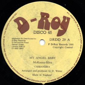 (12") CASSANDRA - MY ANGEL BABY / THANKS YOU FOR THE MANY THINGS YOUVE DONE