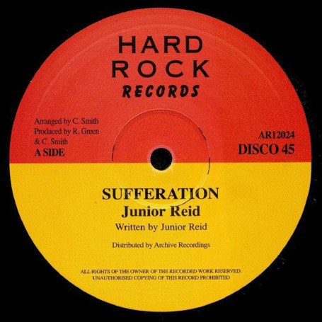 (12") JUNIOR REID - SUFFERATION / KING TUBBY - VERSION