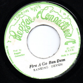 (7") RANKING DEVON - FIRE A GO BUN DEM / MIGHTY CLOUD BAND - FIRE HOT