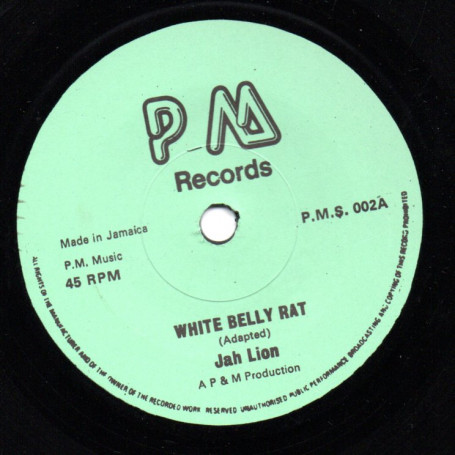 (7") JAH LION - WHITE BELLY RAT / BLACK ART - VAMPIRE