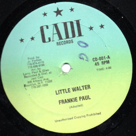 (12") FRANKIE PAUL - LITTLE WALTER / J FORBES - JUNIOR STYLE