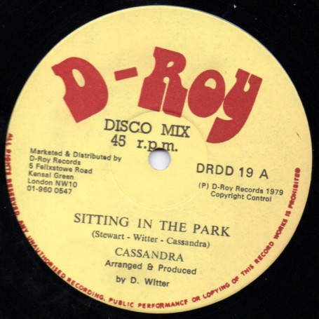 (12") CASSANDRA - SITTING IN THE PARK / D ROY BAND - HYDE PARK DUB