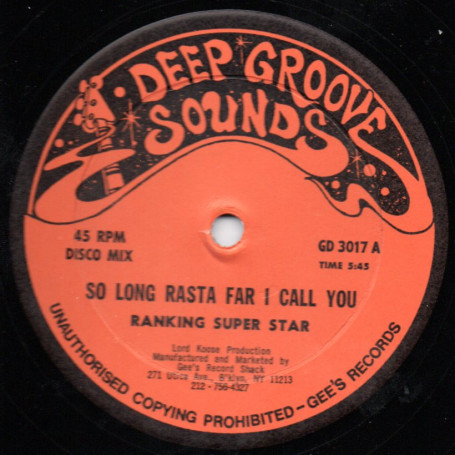 (12") RANKING SUPER STAR - SO LONG RASTA FAR I CALL YOU / TRIANGLE