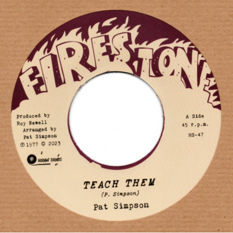 (7") PAT SIMPSON - TEACH THEM / NEWELL ALL STAR - DUB THEM