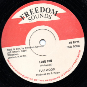 (12") FULLWOOD - LOVE YOU / YOUTH MAN