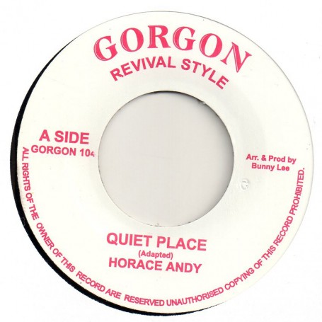 (7") HORACE ANDY - QUIET PLACE / KING TUBBY & THE AGGROVATORS - DUB PLACE