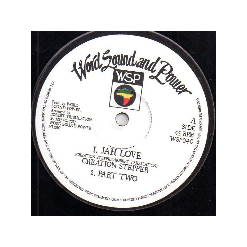 (12") Creation Stepper Meets Robert Tribulation - Jah Love ...